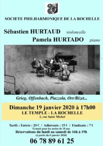 Concert Violoncelle et Piano (Janvier 2020)